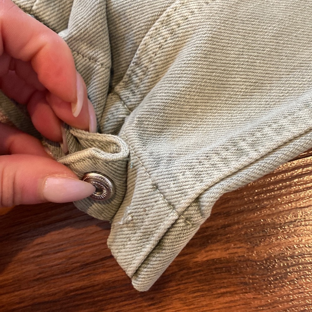 Blue Revival size24 olive green cargo style denim - Picture 14 of 16
